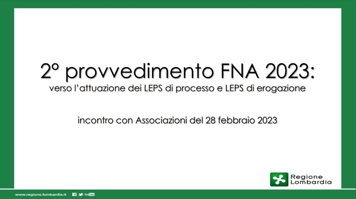 Lombardia. Modifiche ai criteri del FNA, misura B1 Importante